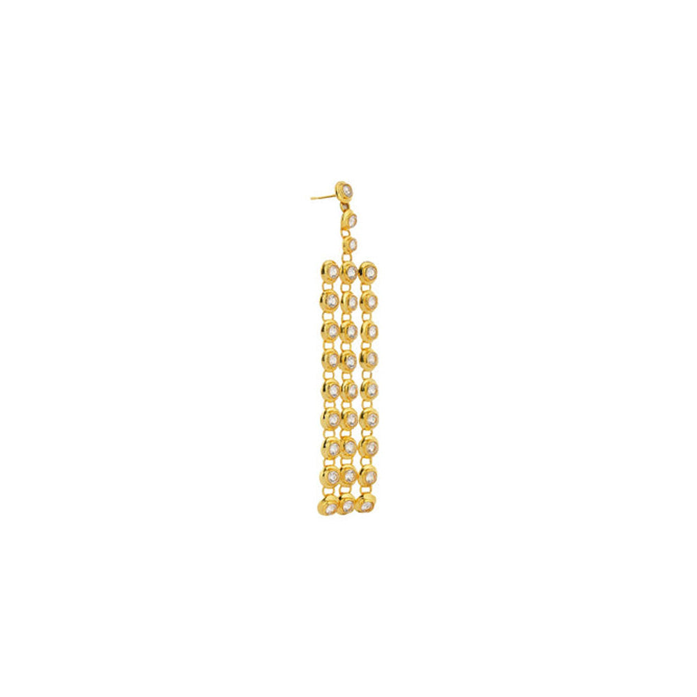 ZARIIN Star Trail Crystal Statement Earrings