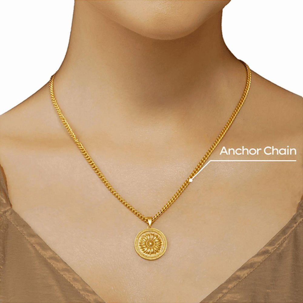 ZARIIN Power Of Belief Coin Necklace - Sunflower
