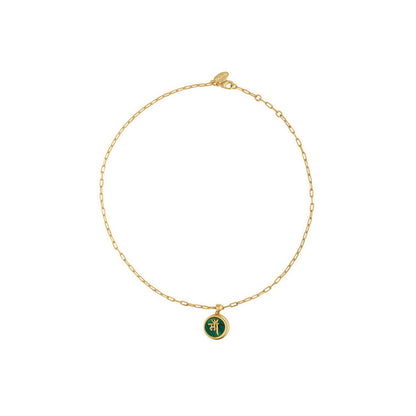 ZARIIN Ma Mothers Necklace And Ring With Malachite
