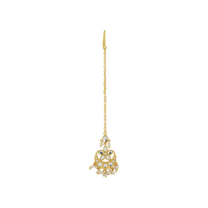 ZARIIN Polki Passion Matha Patti Set (Set Of 2)