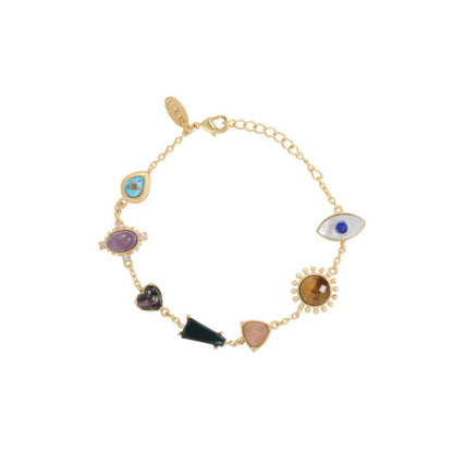 ZARIIN No Bad Vibes Stack (Set Of 3 Bracelets)
