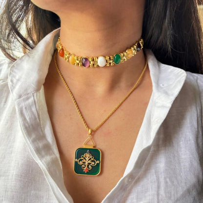 ZARIIN Colour Crush Layering Necklaces