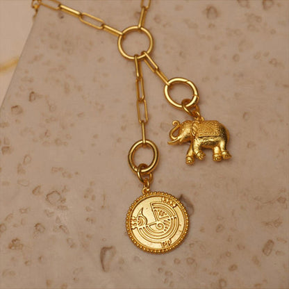 ZARIIN Elephant Charm For Clearing Obstacles, Draw Success And Bless New Beginnings