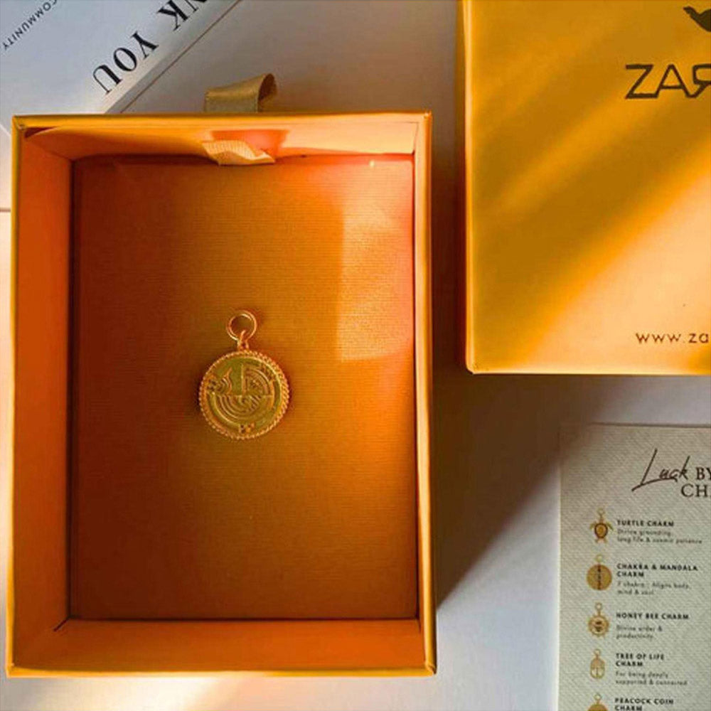 ZARIIN Peacock Coin Charm For Embracing Your Own Unique Beauty Unapologetically