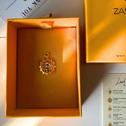 ZARIIN Honey Bee Charm For Divine Order And Productivity