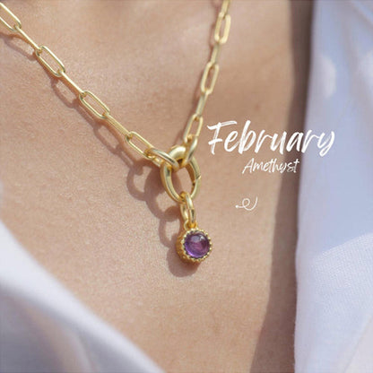 ZARIIN February Birthstone Charm - Amethyst