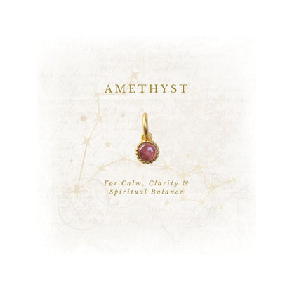ZARIIN February Birthstone Charm - Amethyst