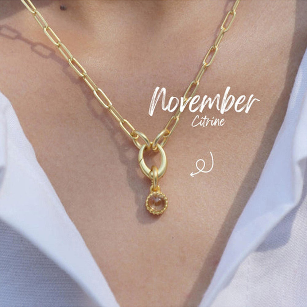 ZARIIN November Birthstone Charm - Citrine
