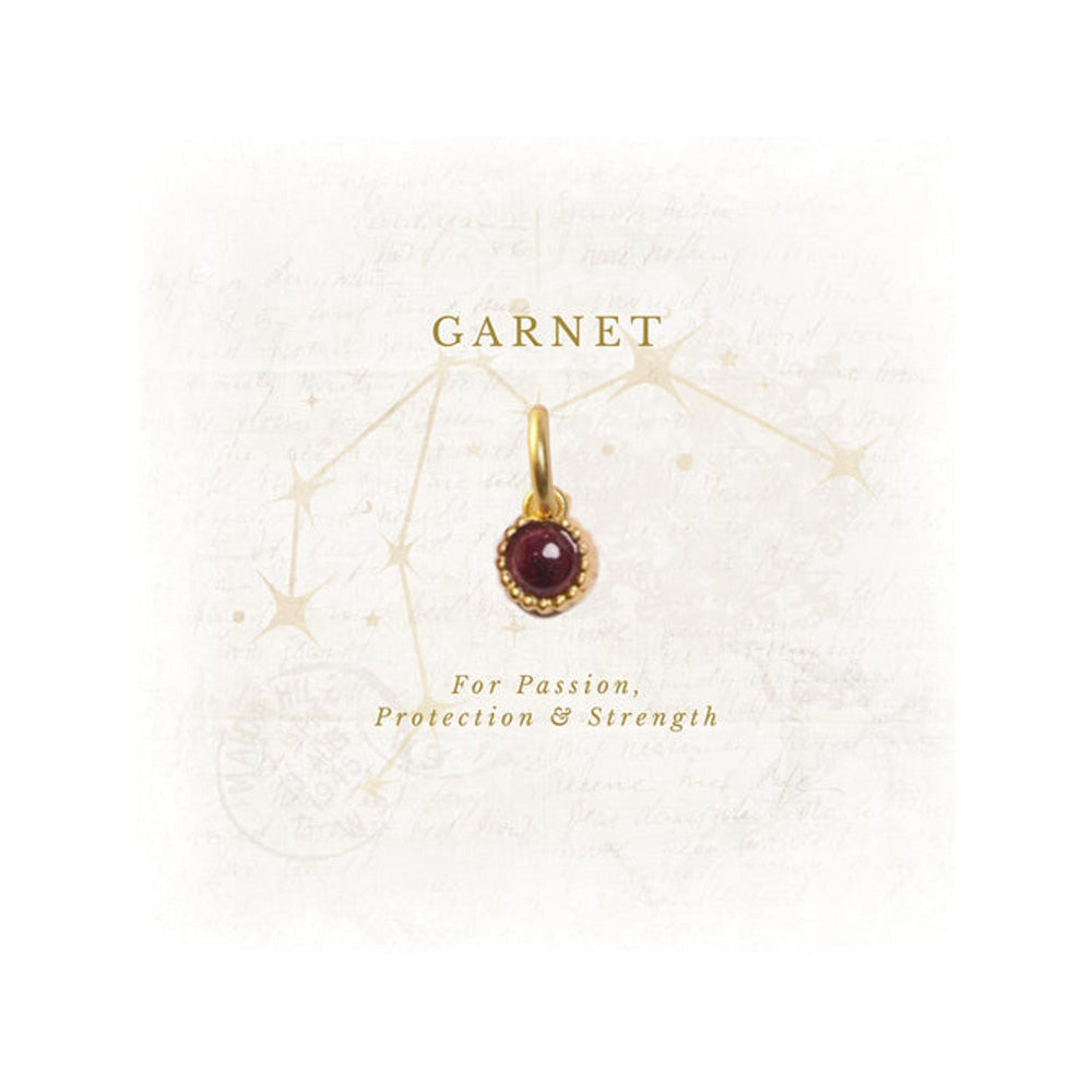 ZARIIN January Birthstone Charm - Garnet