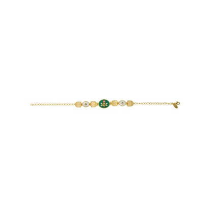 ZARIIN Modern Begum Green Onyx Bracelet