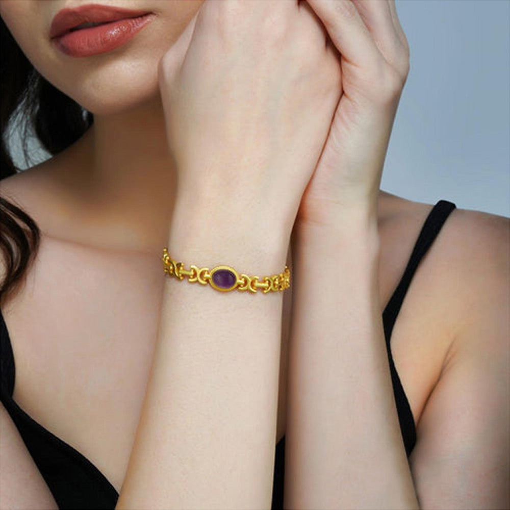 ZARIIN Amethyst Healing Bracelet For Health