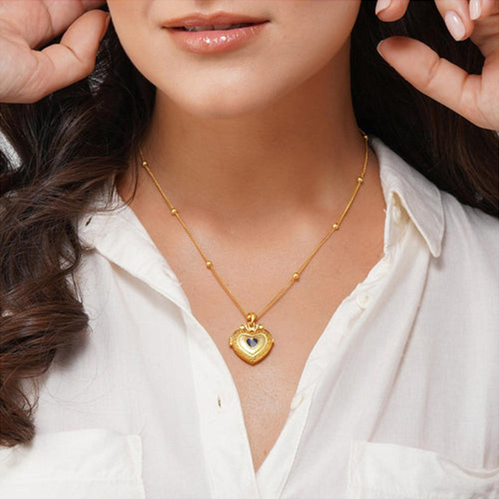 ZARIIN Heart In Heart Photo Locket