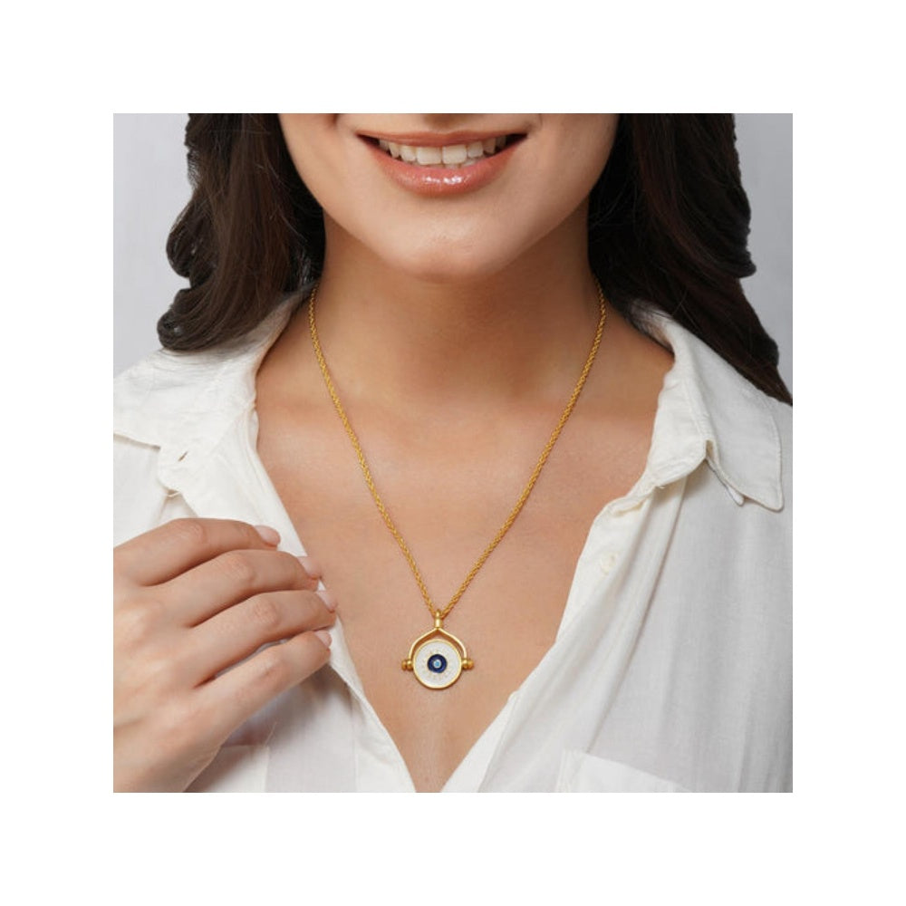 ZARIIN Protection Necklace With Evil Eye And Hamsa Hand