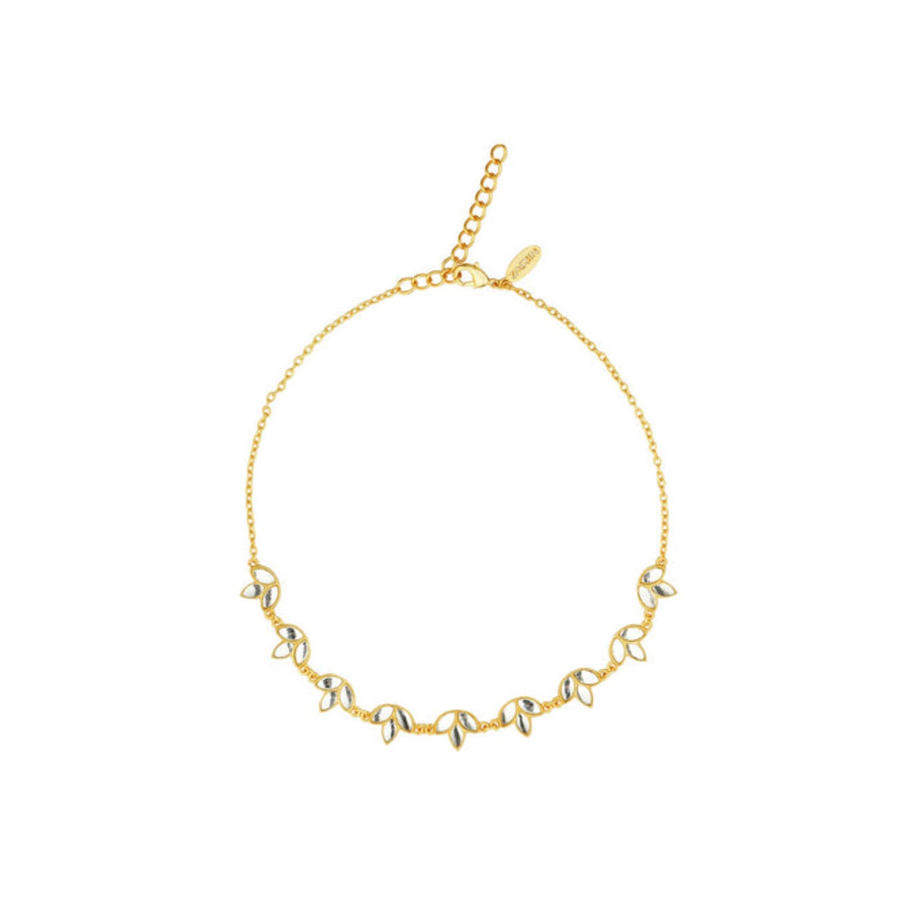 ZARIIN Padma Necklace With Mirror Polki