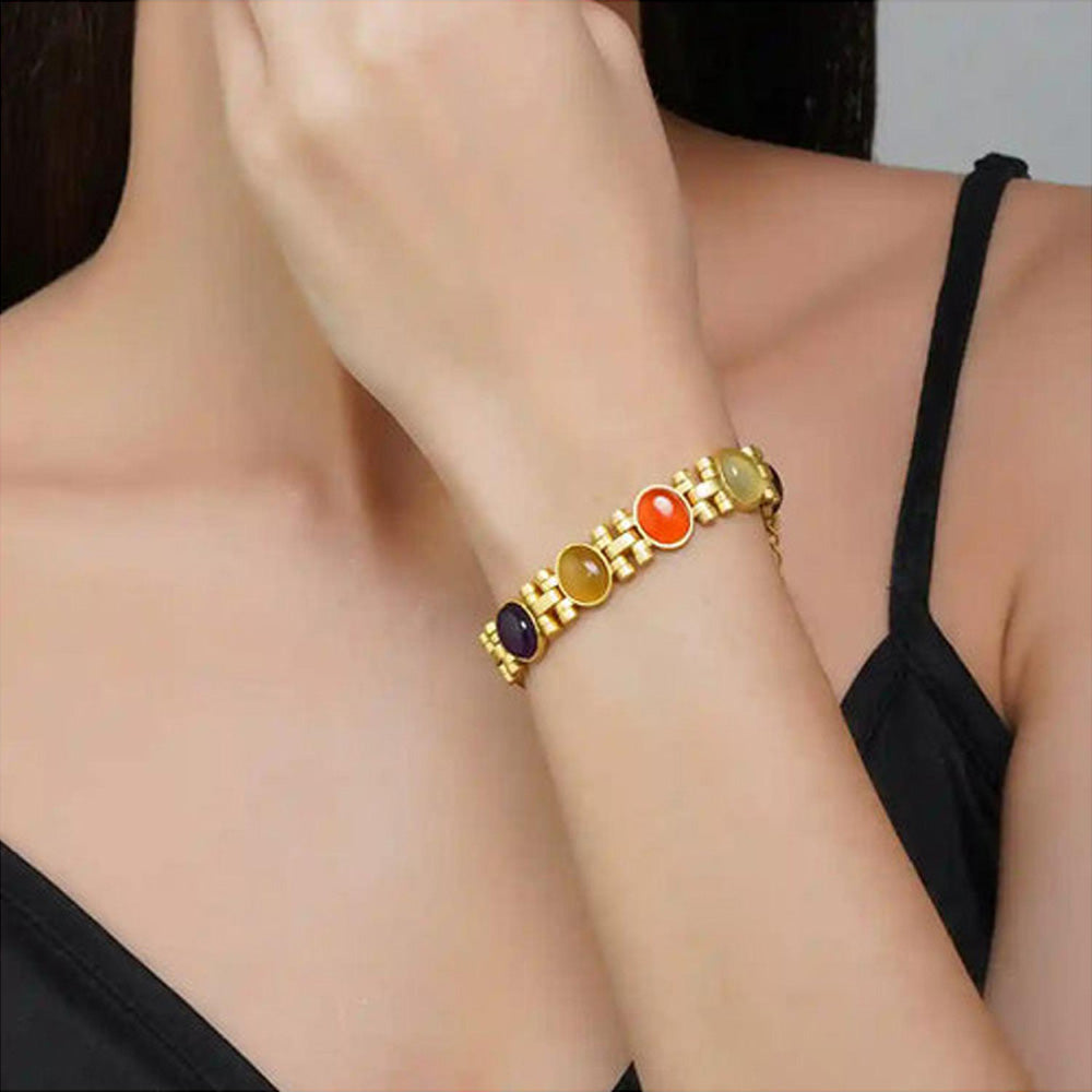 ZARIIN Power Moves Navratna Bracelet