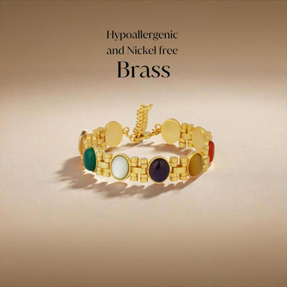 ZARIIN Power Moves Navratna Bracelet