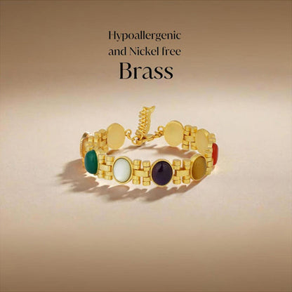 ZARIIN Power Moves Navratna Bracelet