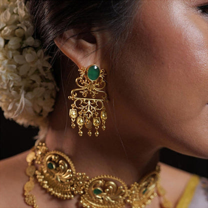 ZARIIN Majestic Charm Filigree Earrings