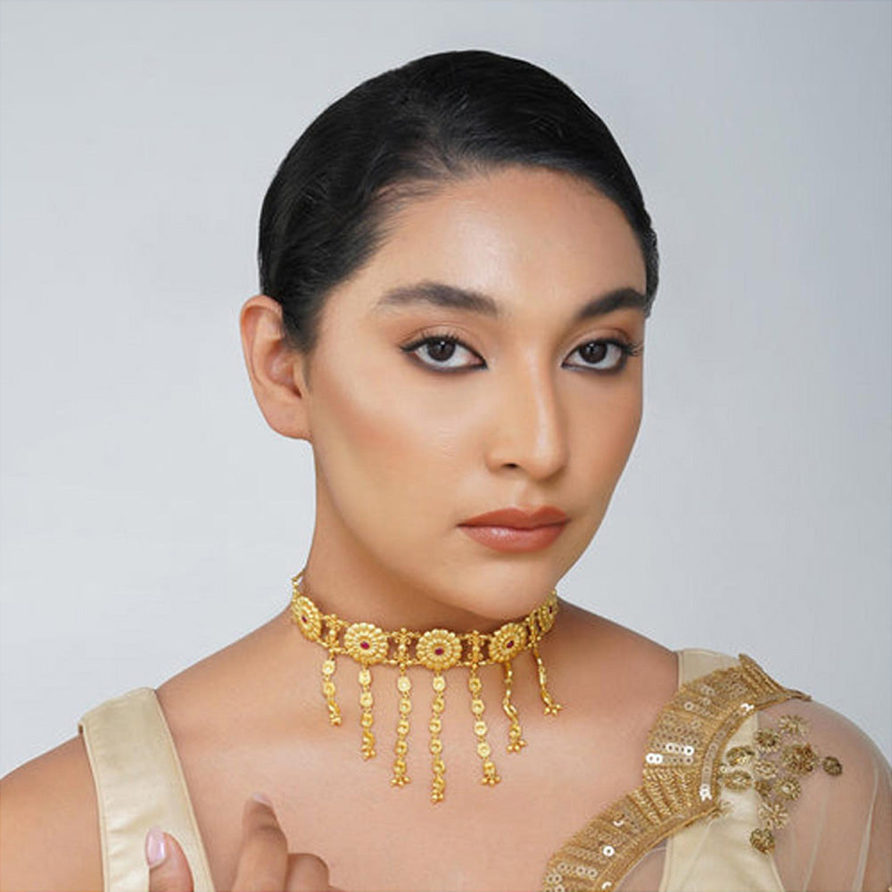 ZARIIN Floral Legacy Choker Necklace