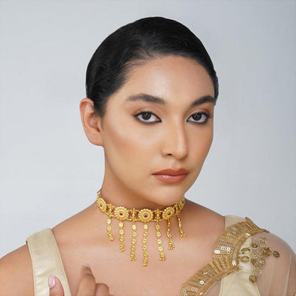 ZARIIN Floral Legacy Choker Necklace