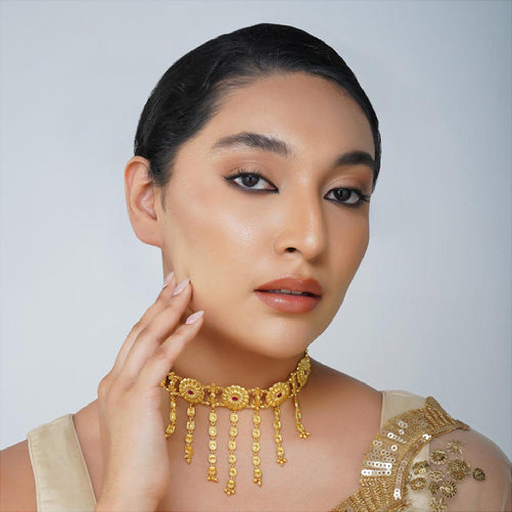 ZARIIN Floral Legacy Choker Necklace