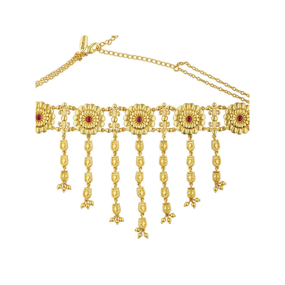 ZARIIN Floral Legacy Choker Necklace