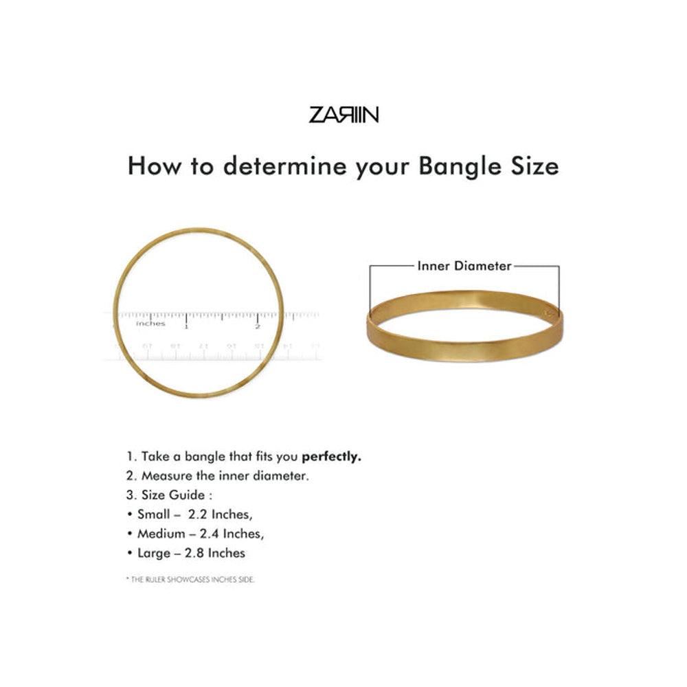 ZARIIN Floral Traces Bangle