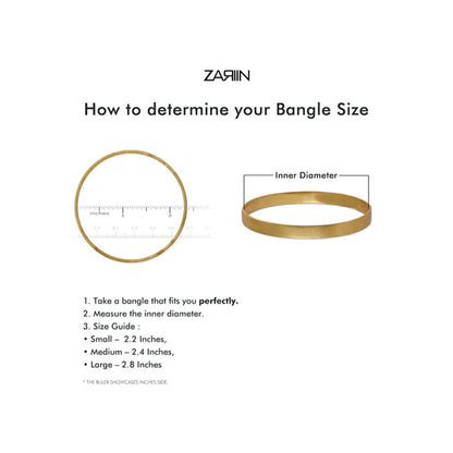 ZARIIN Floral Traces Bangle