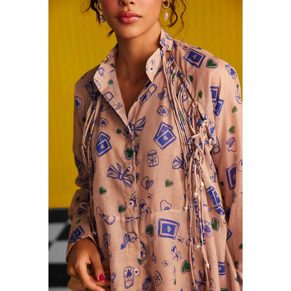 Zip by Payal & Zinal Hearts Unlocked Heart Strings Chic Shirt