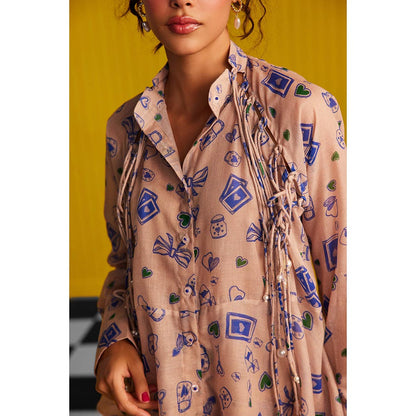 Zip by Payal & Zinal Hearts Unlocked Heart Strings Chic Shirt