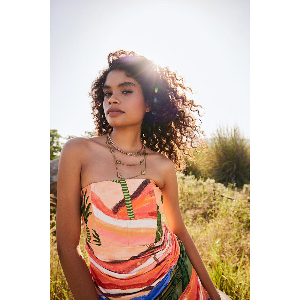 Zip by Payal & Zinal Dreamy Dunes Multi-Color Dress