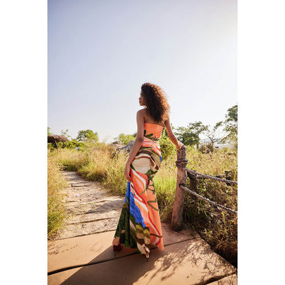 Zip by Payal & Zinal Dreamy Dunes Multi-Color Dress