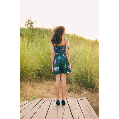 Zip by Payal & Zinal Periwinkle Paradise Green Jumpsuit