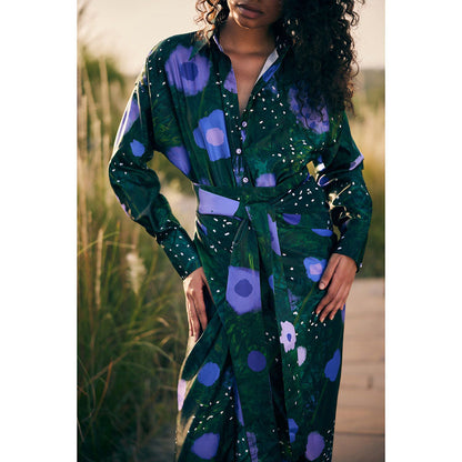 Zip by Payal & Zinal Garden Gala Green Co-Ord (Set of 2)