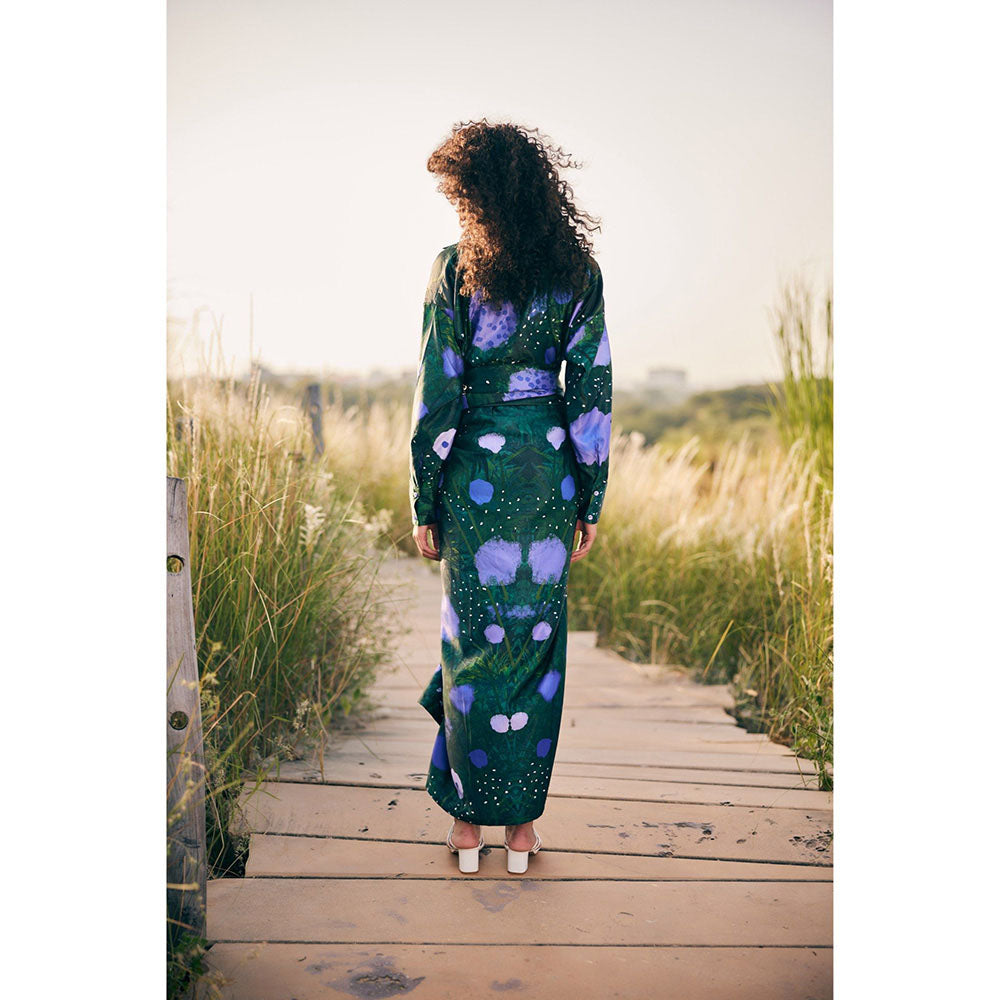 Zip by Payal & Zinal Garden Gala Green Co-Ord (Set of 2)