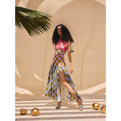 Zip by Payal & Zinal Scarlet Haze Dress