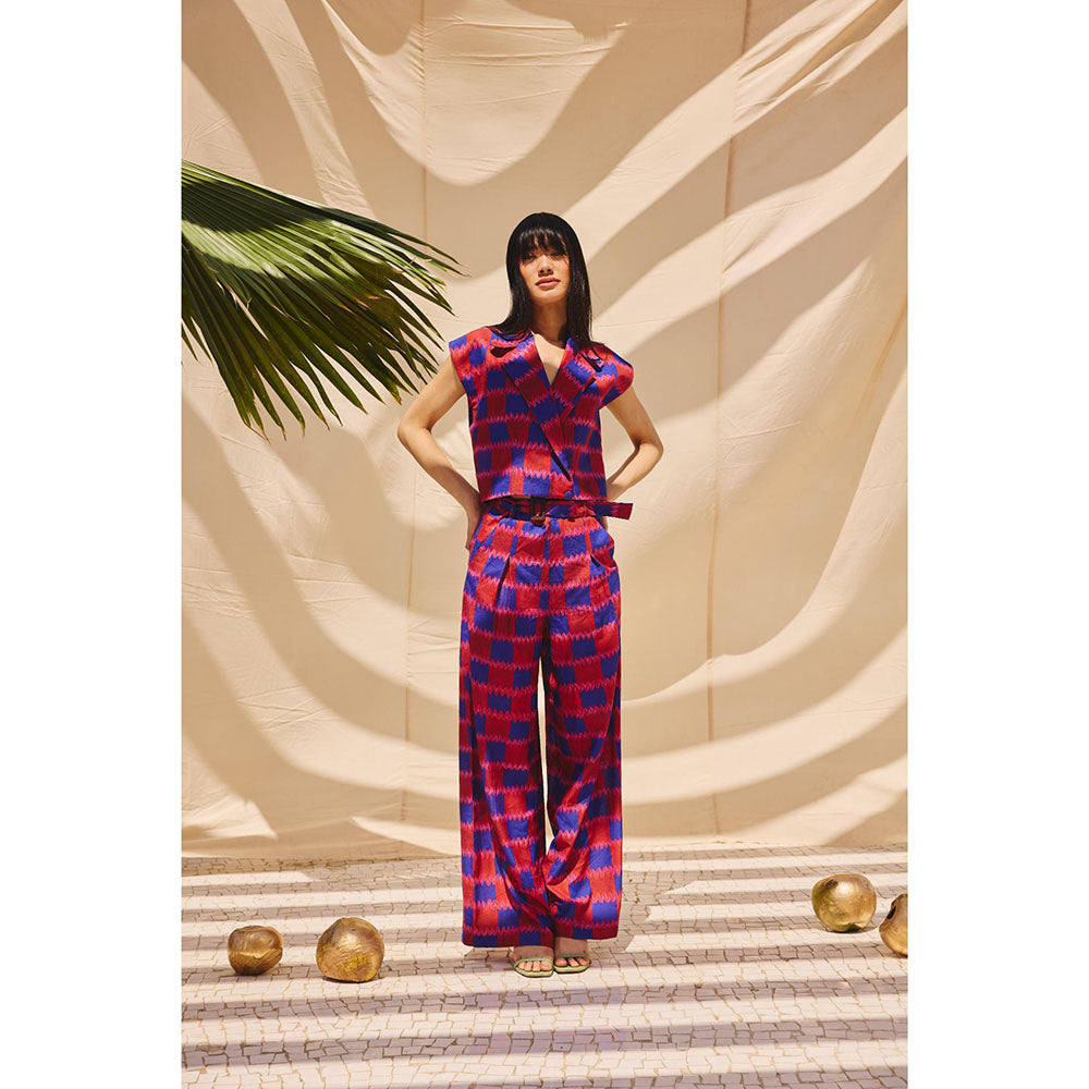 Zip by Payal & Zinal Checkmate Chic Printed Co-Ord (Set of 2)