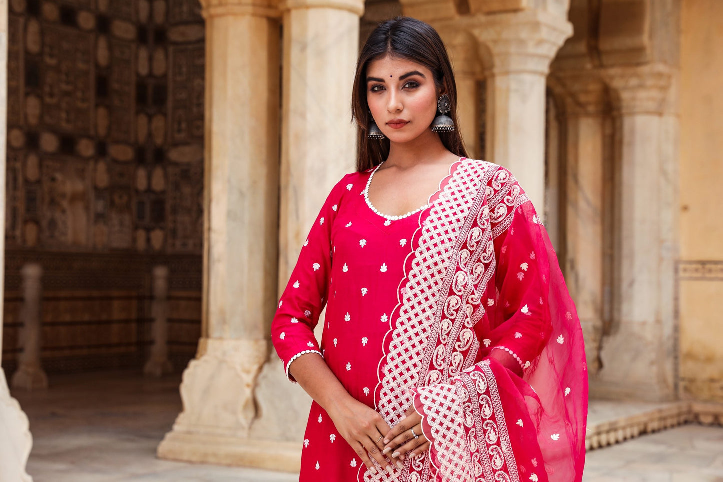 Hairat Pink Straight Set
