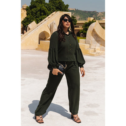 AlterEGO Morine - So She Says Shirt Forest Green