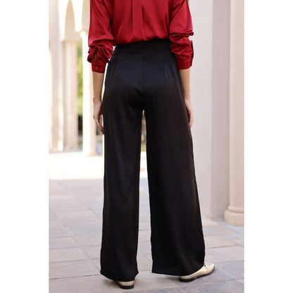 AlterEGO Iris Unbasic Satin Silk Red Shirt