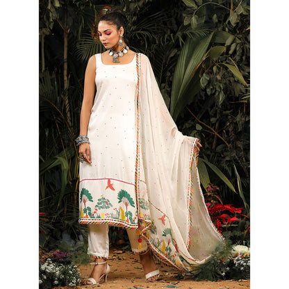 Baise Gaba Hoor Kurta (Set of 3)
