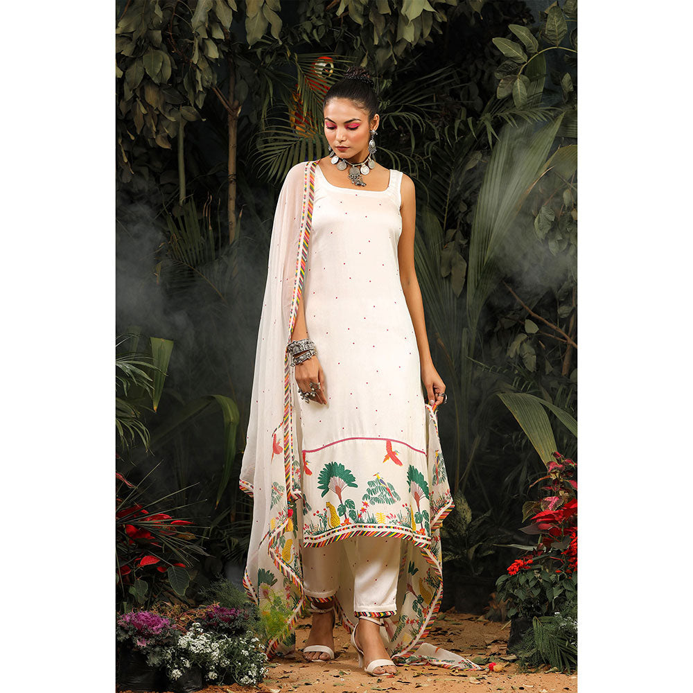 Baise Gaba Hoor Kurta (Set of 3)