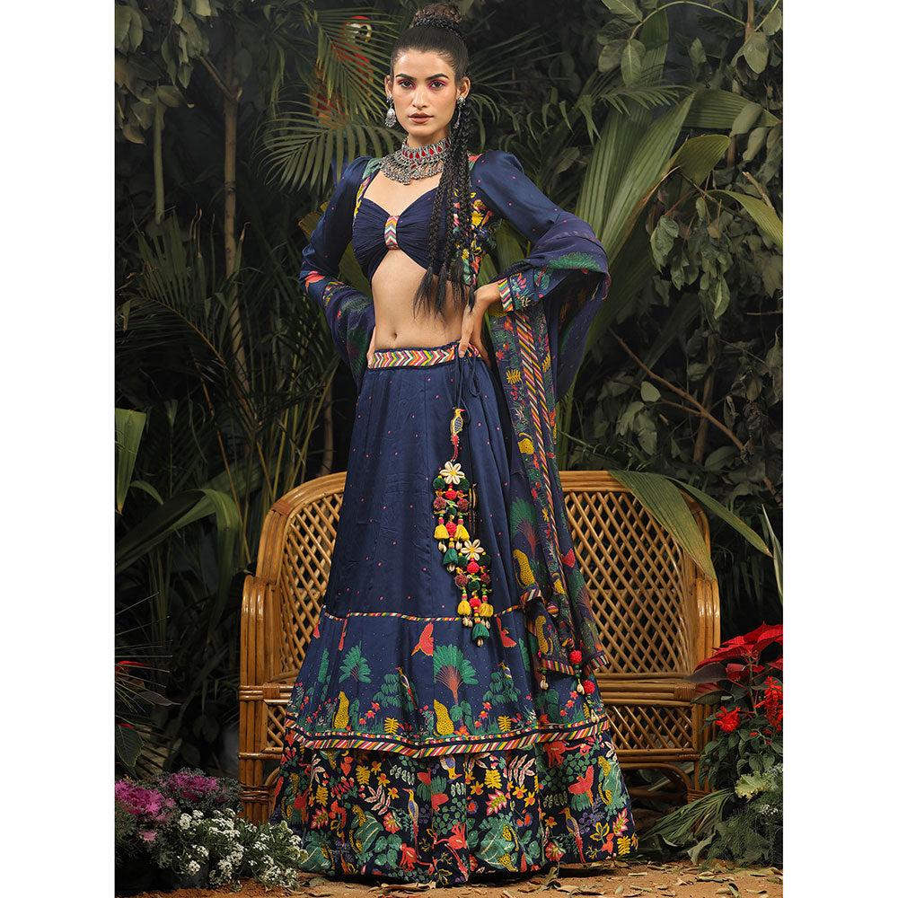 Baise Gaba Maahnoor Lehenga (Set of 3)
