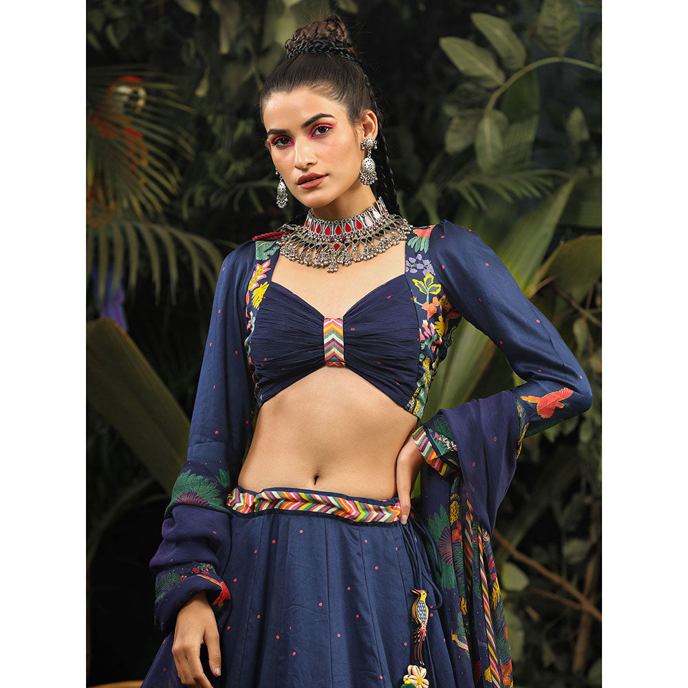 Baise Gaba Maahnoor Lehenga (Set of 3)