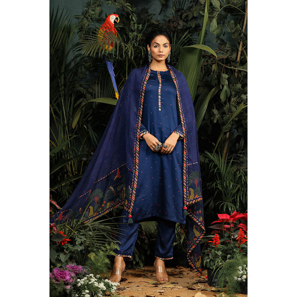 Baise Gaba Jugnu Kurta (Set of 3)