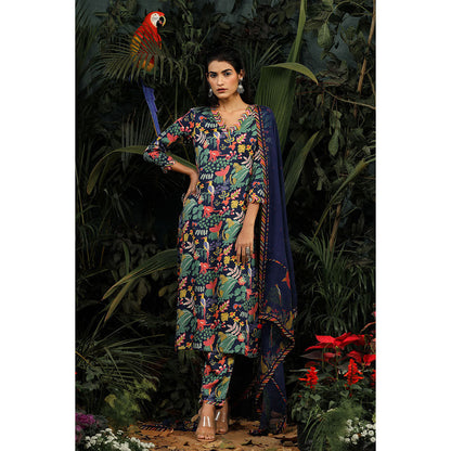 Baise Gaba Anam Kurta (Set of 3)