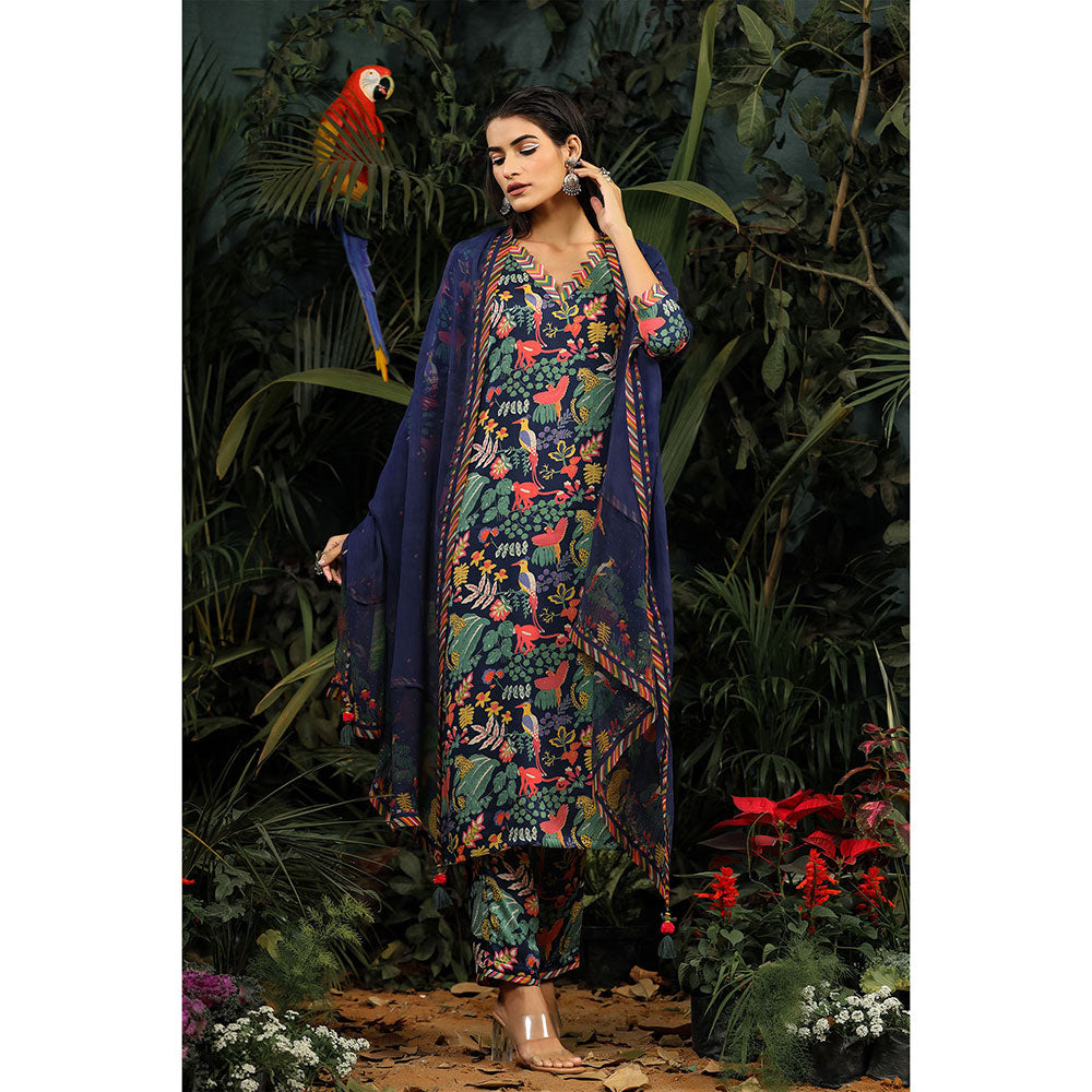 Baise Gaba Anam Kurta (Set of 3)