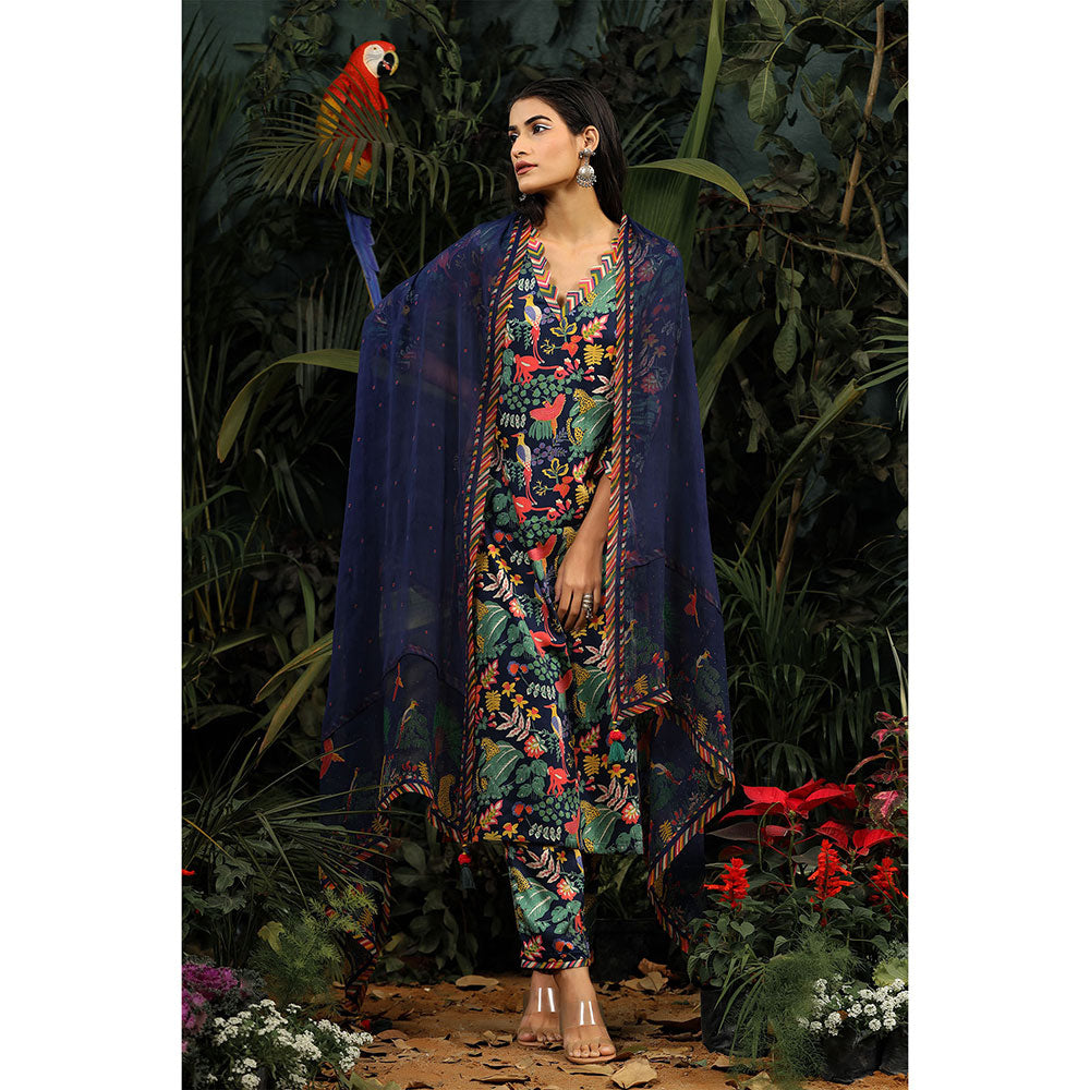 Baise Gaba Anam Kurta (Set of 3)