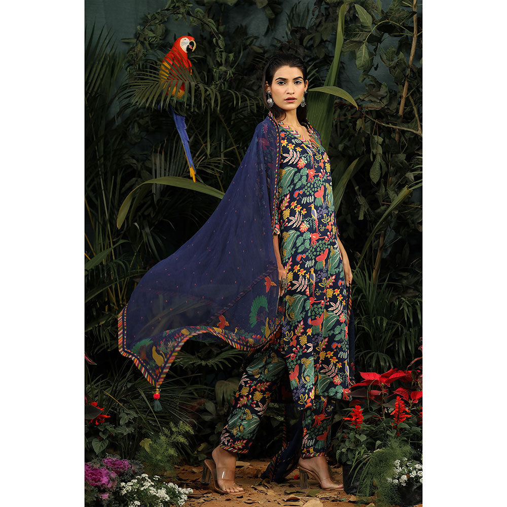 Baise Gaba Anam Kurta (Set of 3)