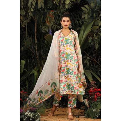Baise Gaba Ambar Kurta (Set of 3)
